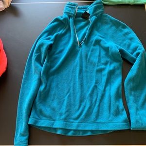 Narragansett Traders fleece 1/4 zip - teal.